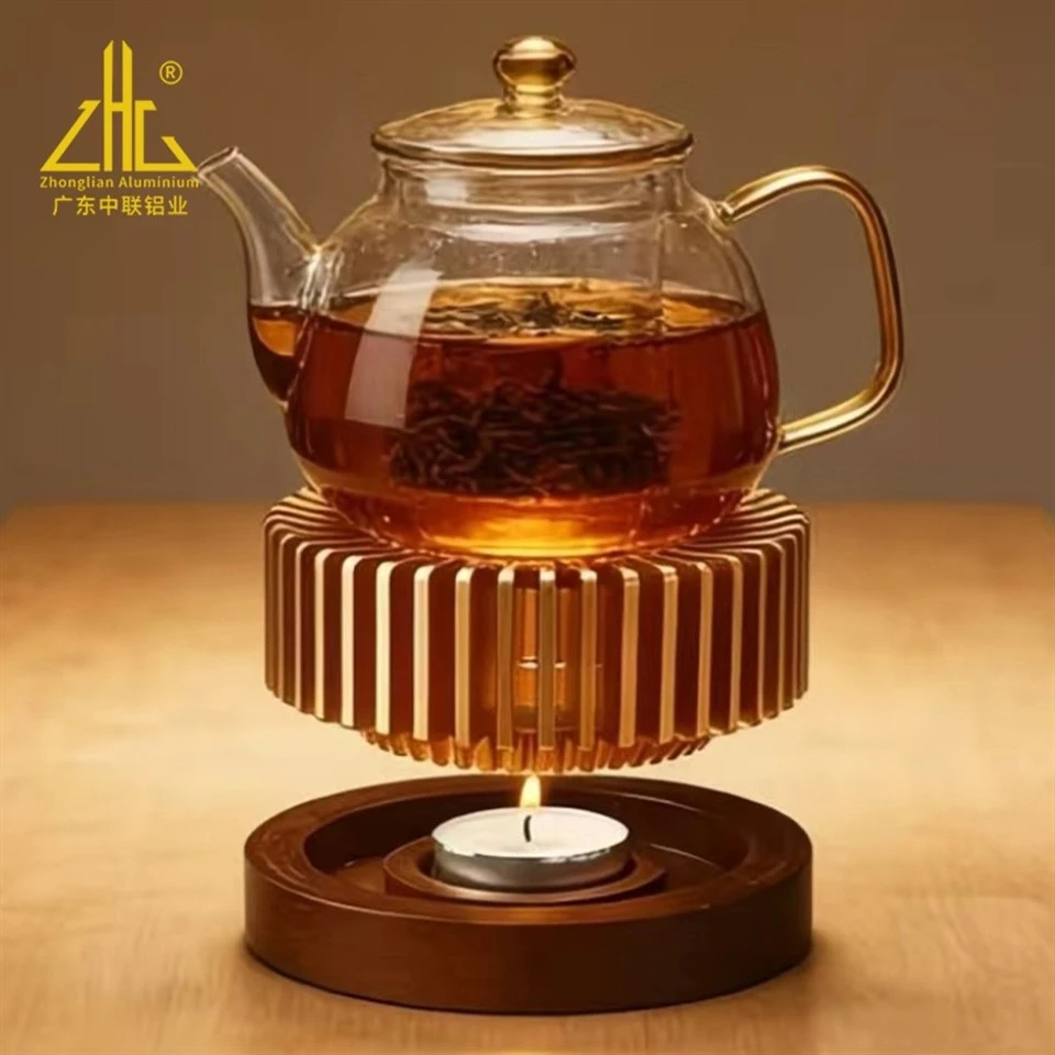 Aluminum Extrusion Aluminum Base Tea Warmer Profile (1)